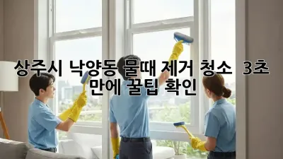 상주시 낙양동 물때 제거 청소 ✨ 3초 만에 꿀팁 확인!