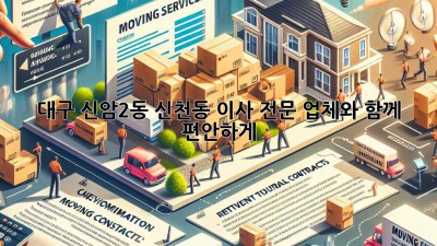 대구 신암2동 신천동 이사, 전문 업체와 함께 편안하게!