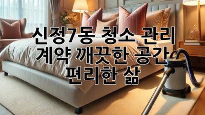 신정7동 청소 관리 계약: 깨끗한 공간, 편리한 삶